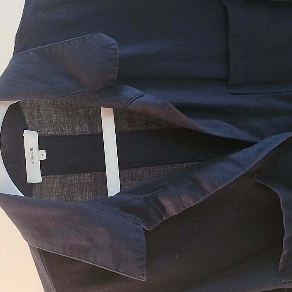 Navy Vince cotton shirt